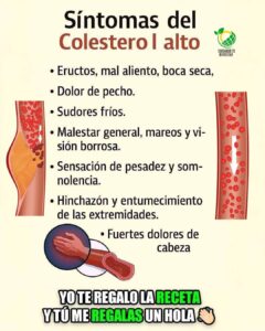 Síntomas del Colesterol Alto y Recetas Naturales para Apoyar un Estilo de Vida Saludable