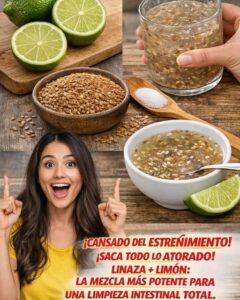 ¡SACA TODA LA CACHA ATORADA! Despídete del Estreñimiento Crónico con Esta Mezcla Poderosa de Linaza, Limón y el Polvo Secreto 🔥 ¡SACA TODA LA CACHA ATORADA! Despídete del Estreñimiento Crónico con Esta Mezcla Poderosa de Linaza, Limón y el Polvo Secreto 🔥