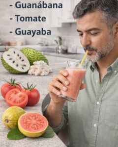 Batido de guanábana, tomate y guayaba: energía tropical que acompaña tu bienestar en 7 días