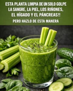 Apio para los Riñones y el Hígado: El Depurador Natural que tu Cuerpo Agradecerá