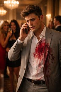 Le Lanzaron Vino Encima en una Fiesta de Élite… y Su Padre Reveló el Secreto que los Dejó en Silencio