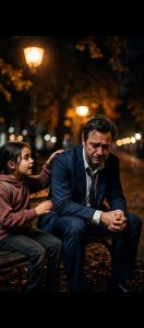 La niña que consoló a un hombre sin saber que era su padre