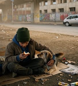 El Niño Sin Hogar Que Compartía Su Pan Con Su Perro… Años Después Se Convirtió En El Dueño Del Lugar Que Le Cambió La Vida