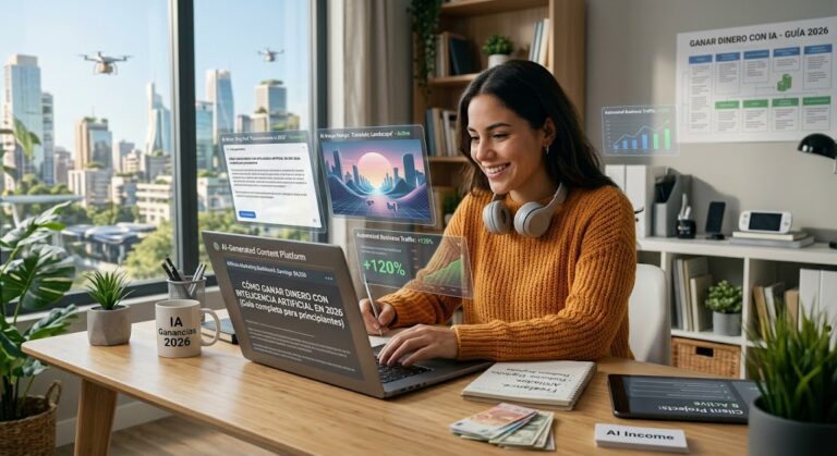 6 forma de Cómo ganar dinero con inteligencia artificial en 2026