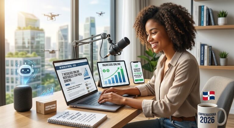 Negocios online rentables que puedes empezar con poco dinero (Guía completa 2026)
