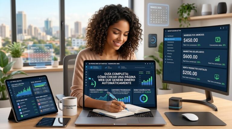 Cómo crear una página web que genere dinero automáticamente