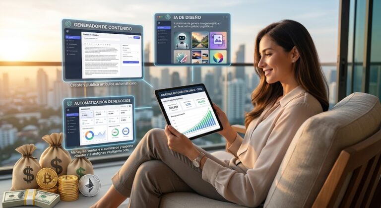 Las mejores herramientas de IA para generar ingresos automáticos en 2026 (sin experiencia)