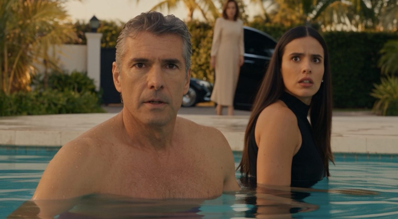 Hija encuentra a su padre en piscina con otra mujer: la verdad